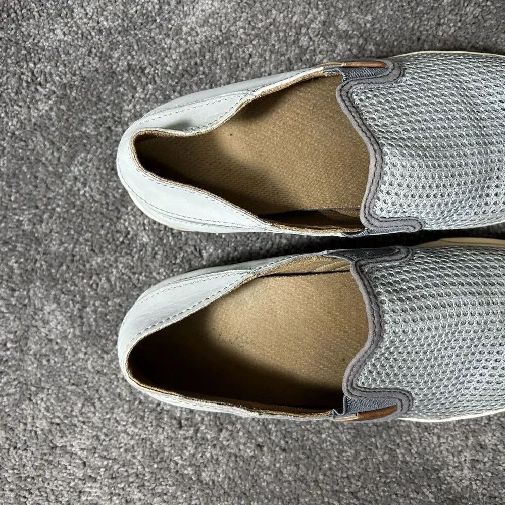 Olukai Pehuea 20271-PG26 Women’s Size 7.5 Gray Slip On Flats Comfort Shoes Used
